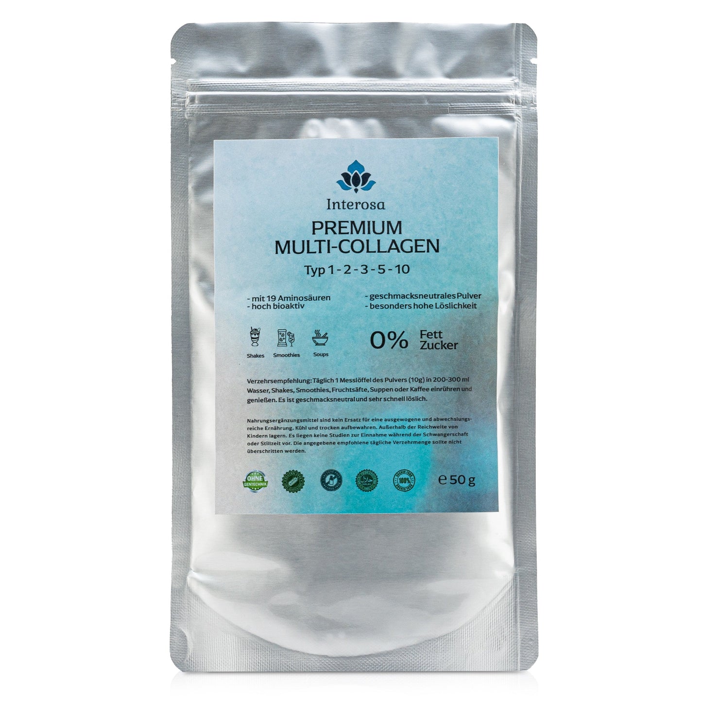 INTEROSA Premium Multi Collagenpulver 50 g